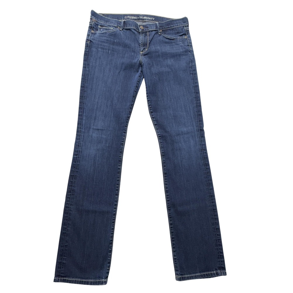 Citizens Of Humanity Ava Jeans Womens 32‎ Blue Low Rise Straight Leg Denim USA